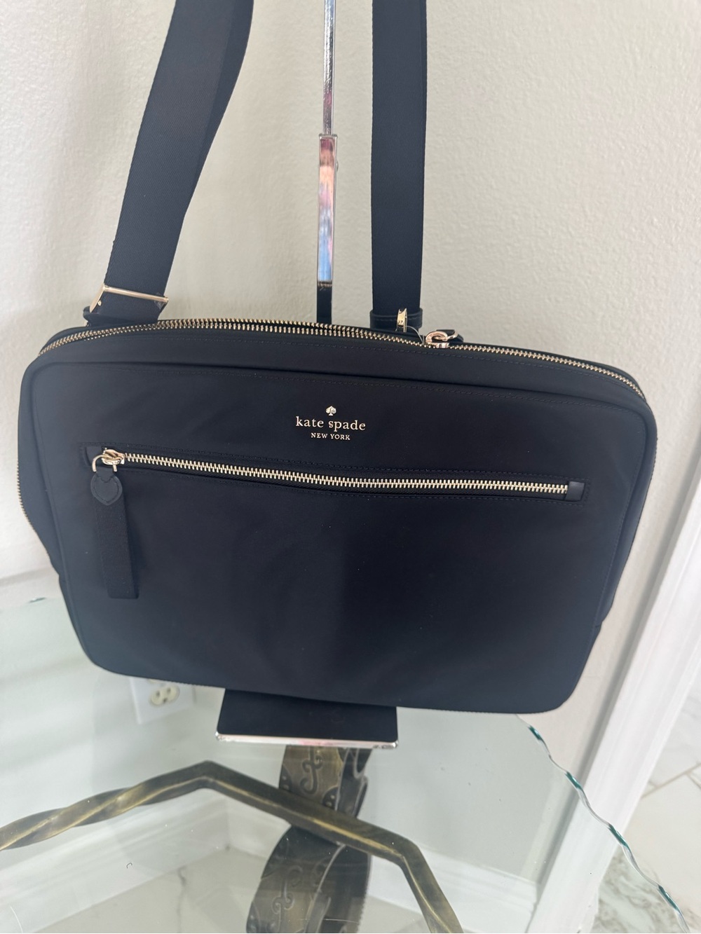 KATE SPADE NY Black Nylon Laptop Bag NWT MSRP $259.